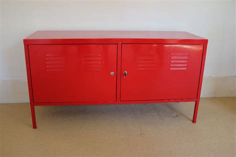 red steel cabinet|ikea red metal cabinet.